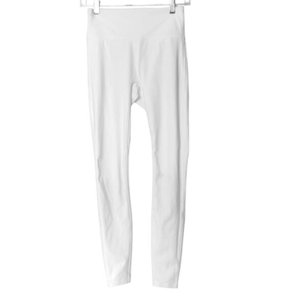 Fabletics Leggings Stretch Workout Pants High Rise Size Small White Athleisure - Picture 1 of 8
